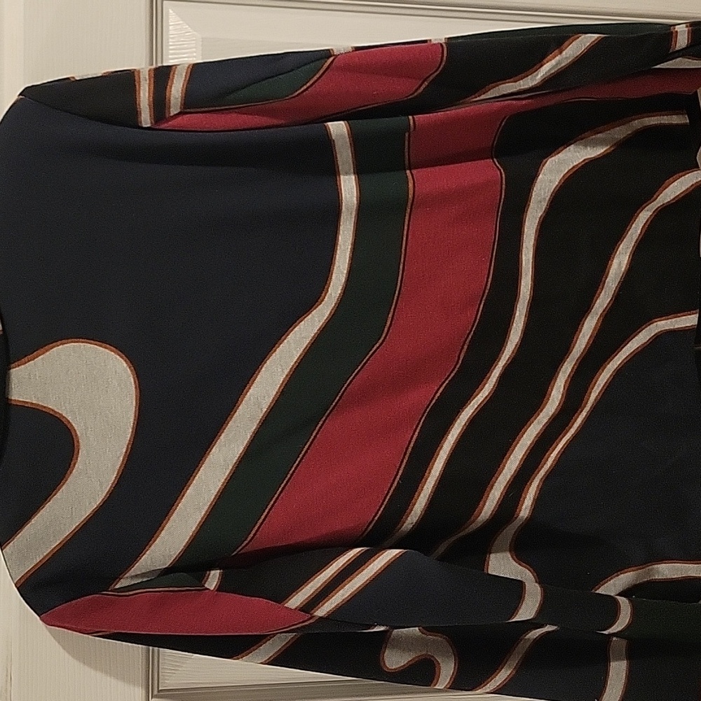 Colorful Abstract Patterned Cardigan/Blazer - Picture 9 of 11